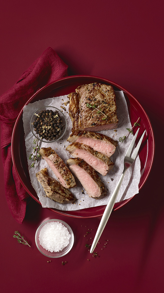 Rumpsteak, mariniert