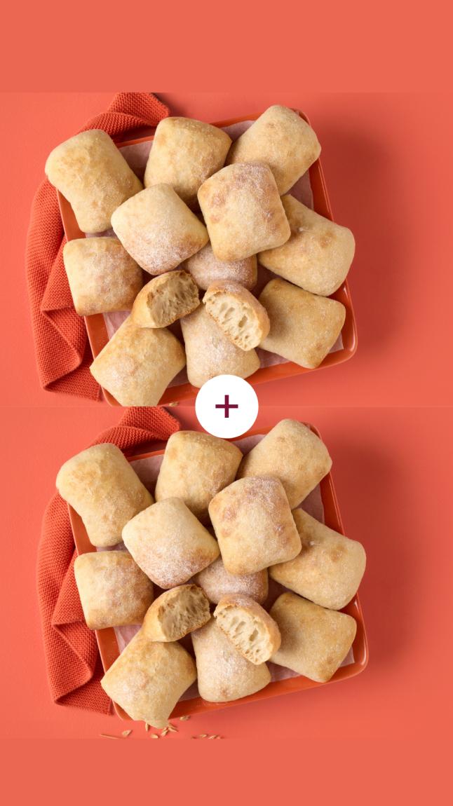 2x Bauernbrötchen italienischer Art