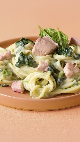 Spaghetti-Pfanne_mit_Wildlachs_detail_7046 Spaghetti-Pfanne_mit_Wildlachs_detail_7046