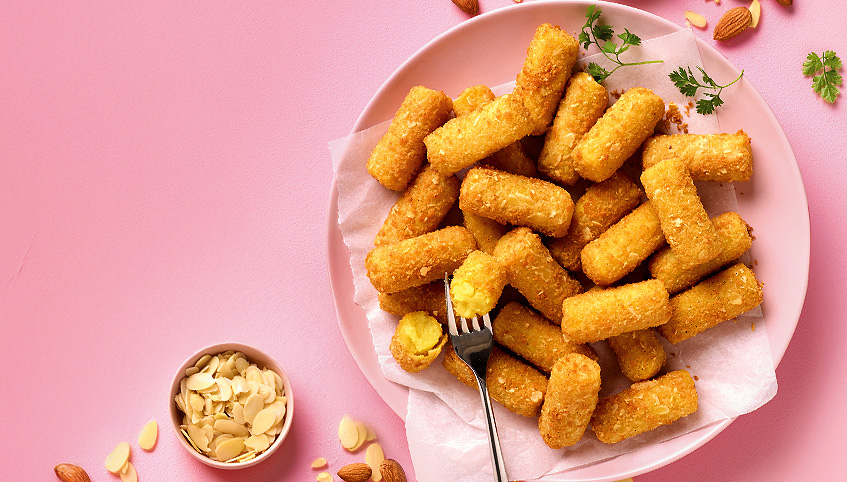 Mandelkroketten <br>mit Alpenbutter