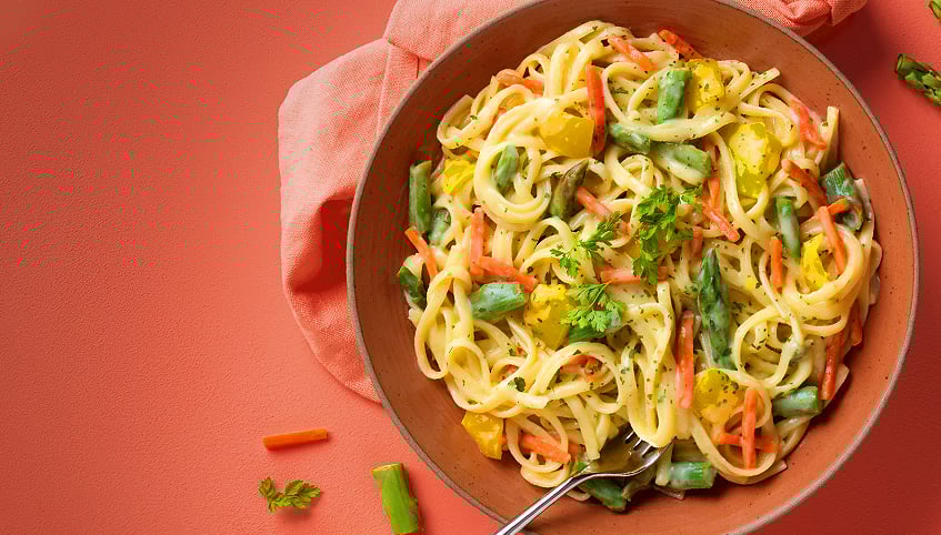 Pasta- <br>Spargelpfanne