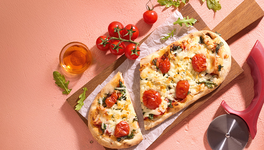 Kombi: Pizza +<br> Pizzaöl + gratis <br>Pizzaroller