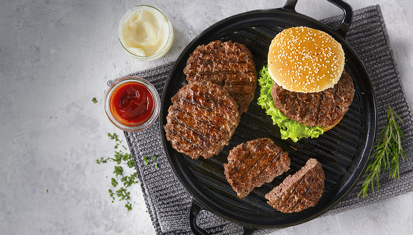 Rindfleisch- <br> Burger