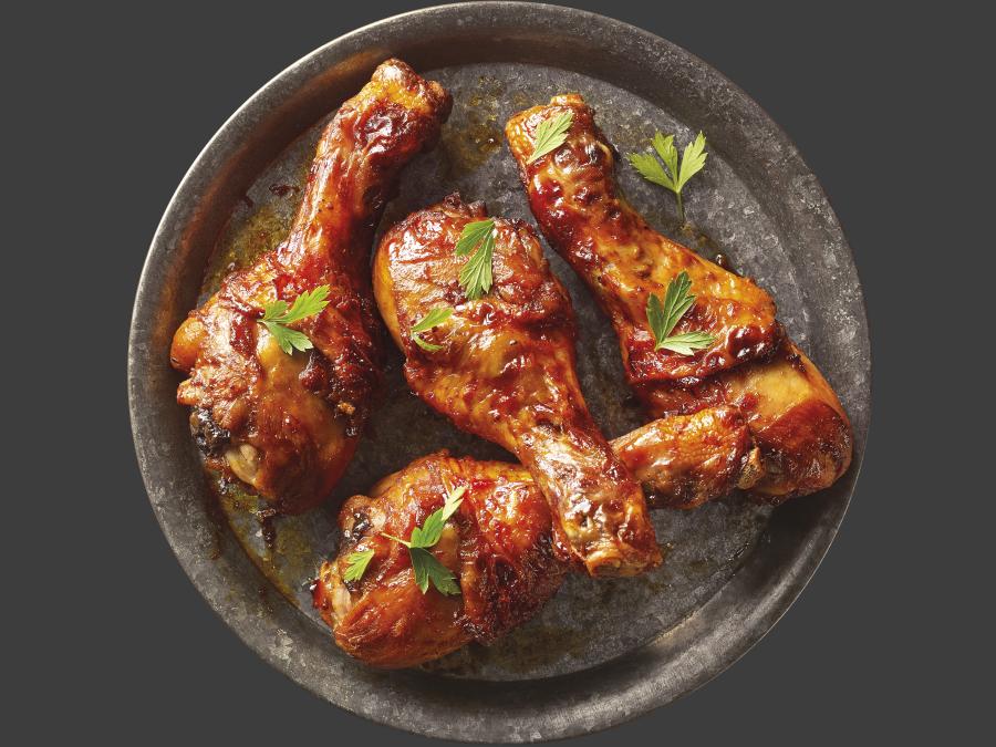 Drumsticks in BBQ-Marinade mit 8% Flüssigwürzung