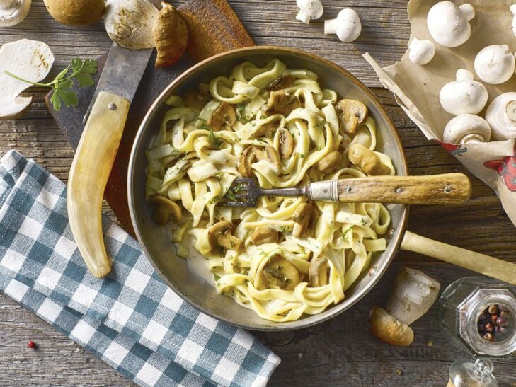 Tagliatelle mit Pilzen