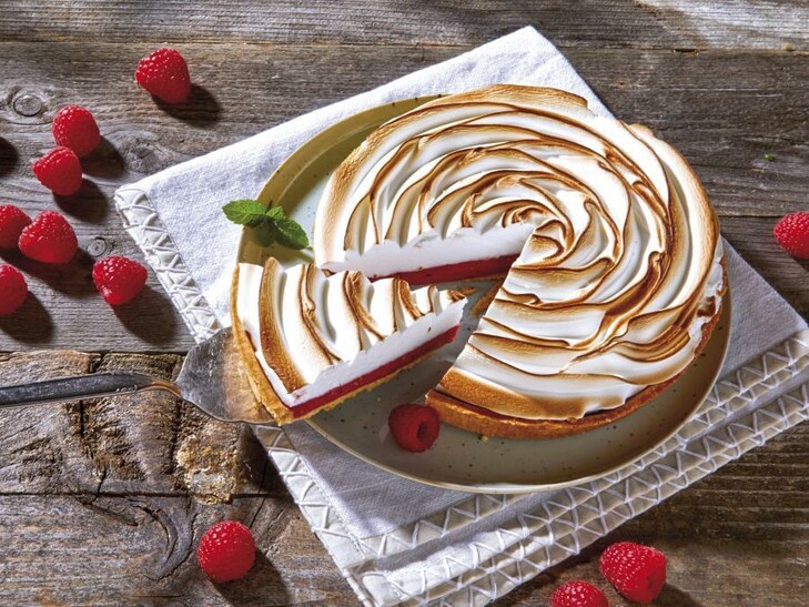 Baiser-Tarte Himbeer