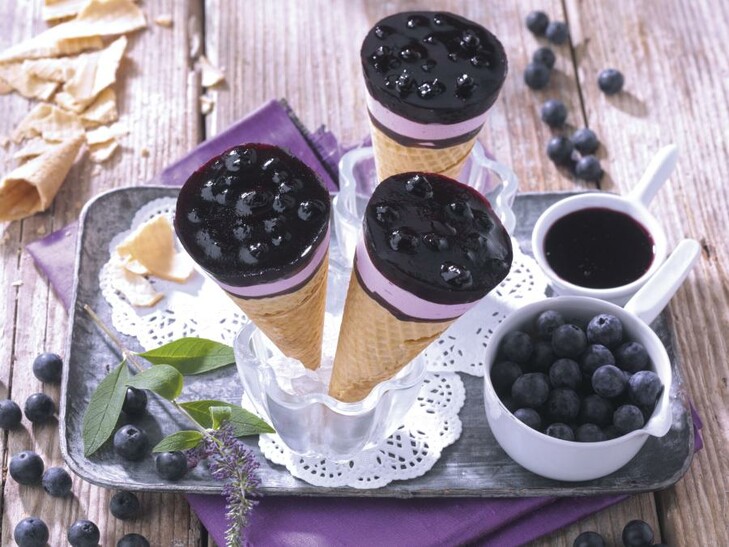 Blaubeer Hörnchen