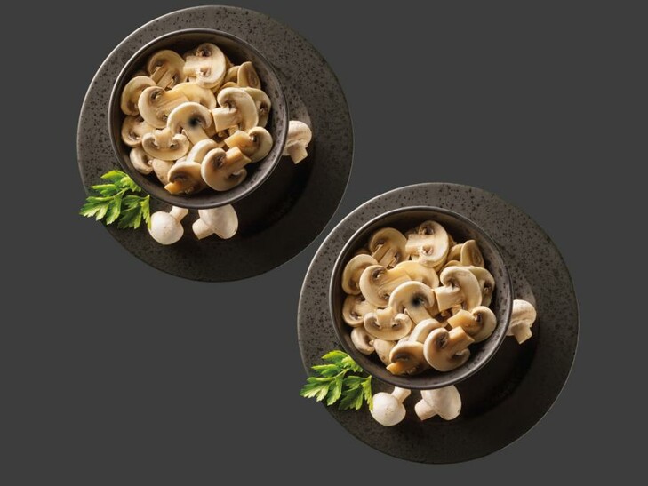 2x Champignons in Scheiben