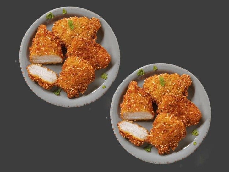 2x Mini-Hähnchenschnitzel in Kartoffelpanade