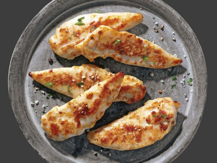 Gegarte Hähnchen-Filetspitzen mit 8% Flüssigwürzung