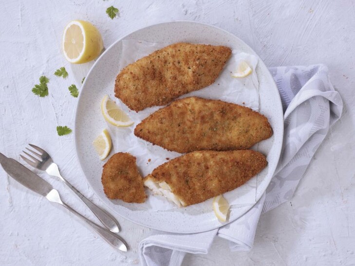 Buntbarschfilet in Fischmarktpanade