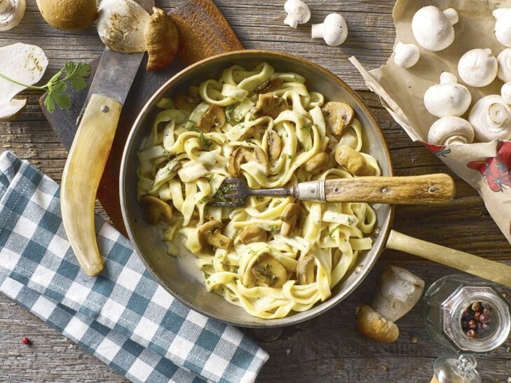 Tagliatelle mit Pilzen