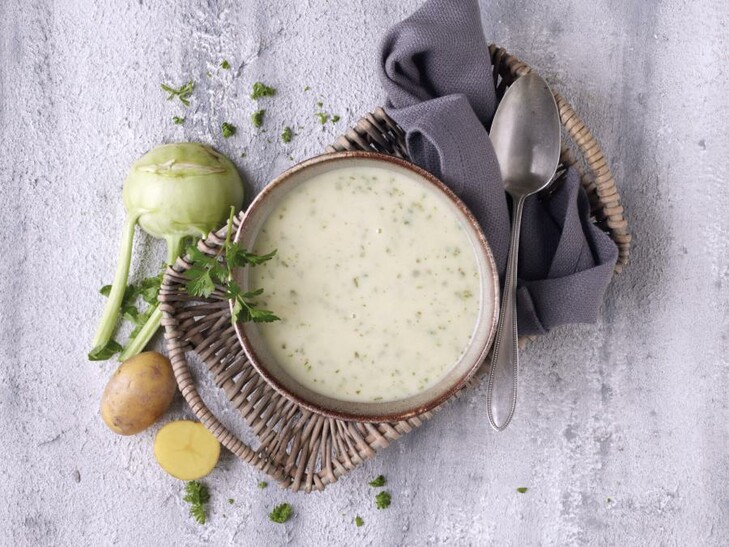 Kohlrabi-Kartoffel-Cremesuppe