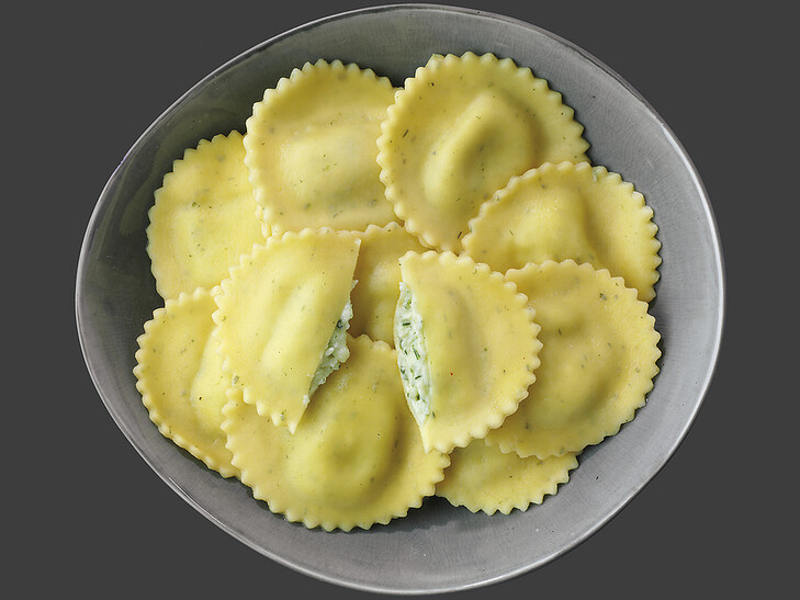 Tortelli mit Frischkäse-Schnittlauch-Füllung