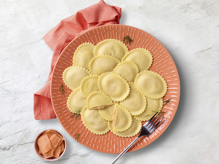 Tortelli mit Lachs-Ricotta-Füllung
