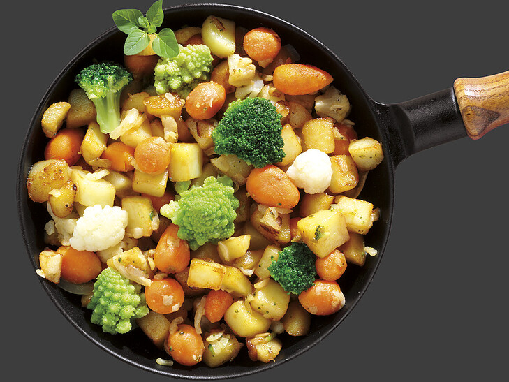 Gemüse-Kartoffelpfanne