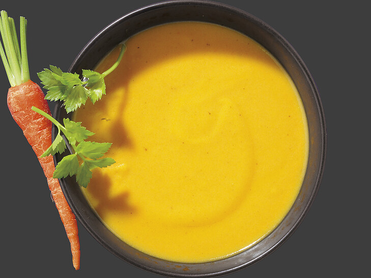 Möhrencremesuppe mit Ingwer