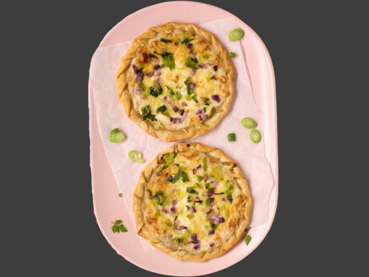 Mini Flammkuchen Bergkäse & Lauch