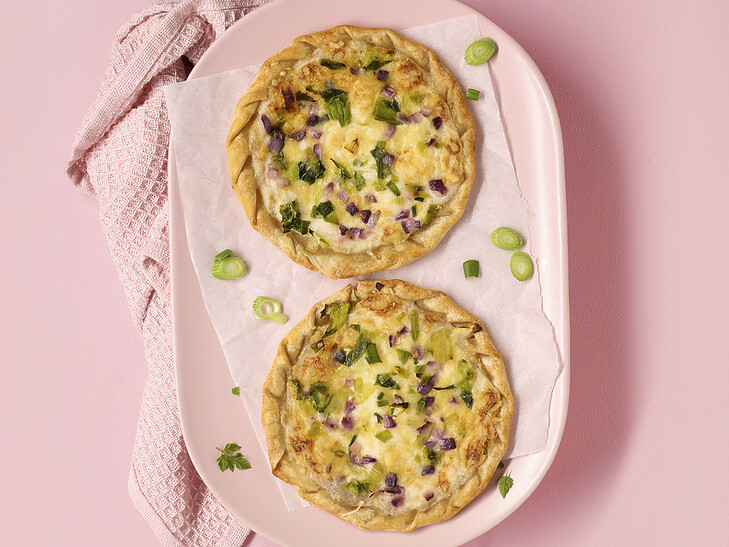 Mini Flammkuchen Bergkäse & Lauch