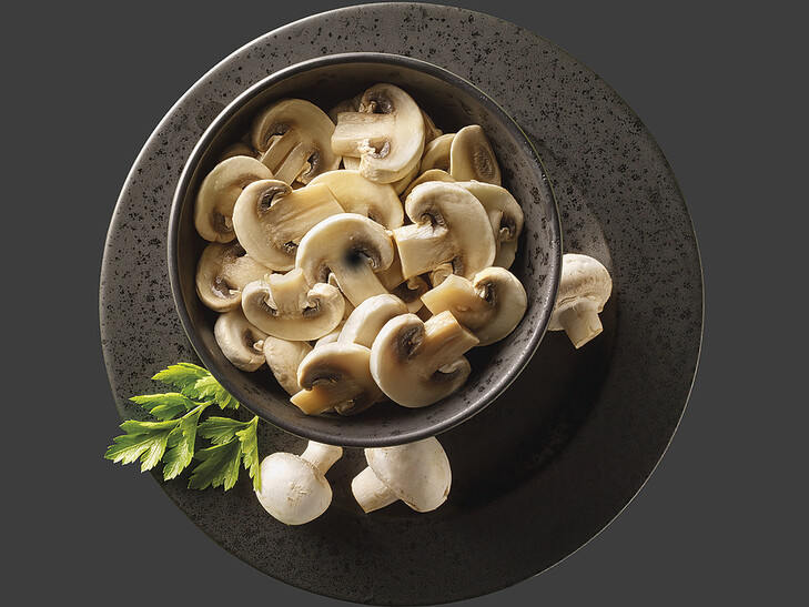 Champignons in Scheiben