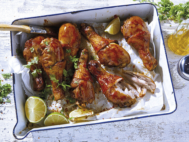 Drumsticks in BBQ-Marinade