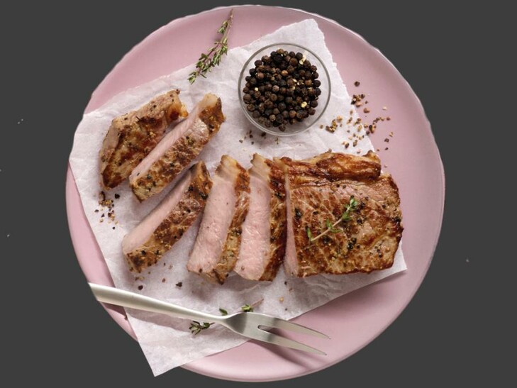 Rumpsteak, mariniert