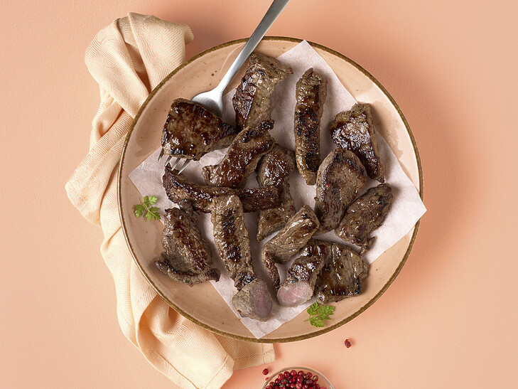 mariniertes Rindergeschnetzeltes