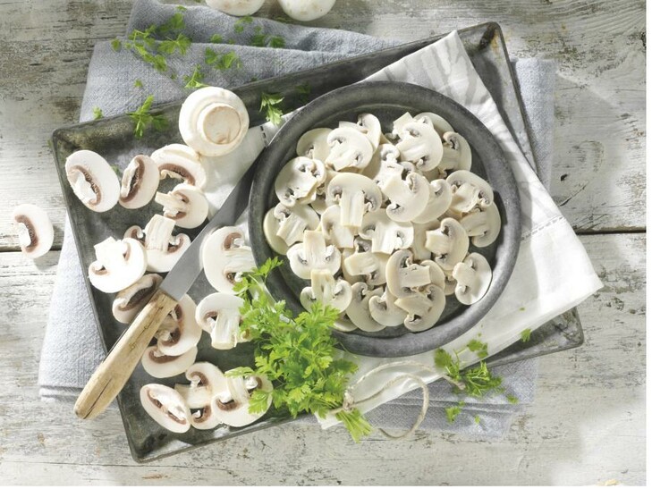 Champignons in Scheiben