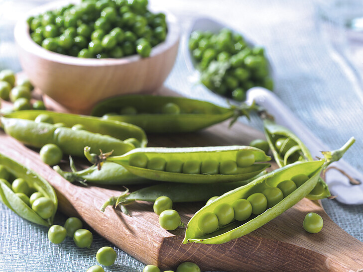Junge Erbsen, sehr fein