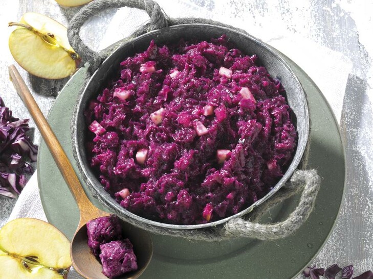 Apfelrotkohl