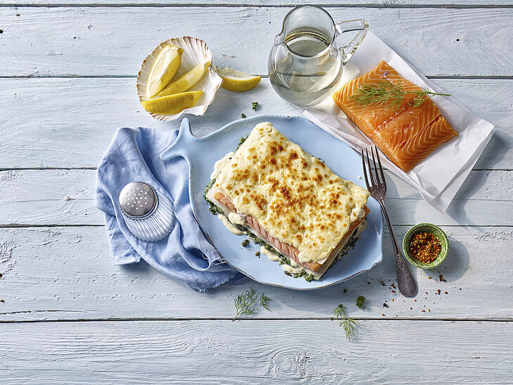 Lachs-Lasagne