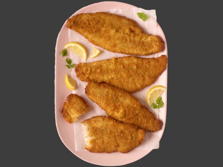 Rotbarschfilet, paniert