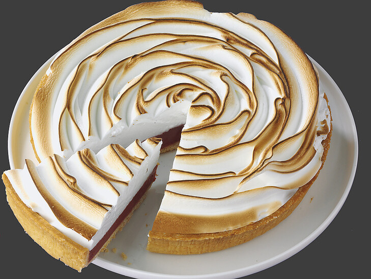 Baiser-Tarte Himbeer