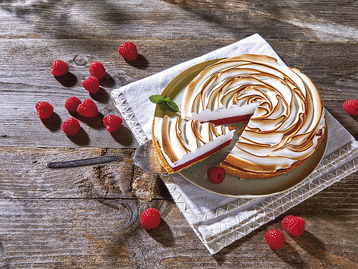 Baiser-Tarte Himbeer