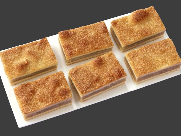 Gedeckte Apfelschnitte