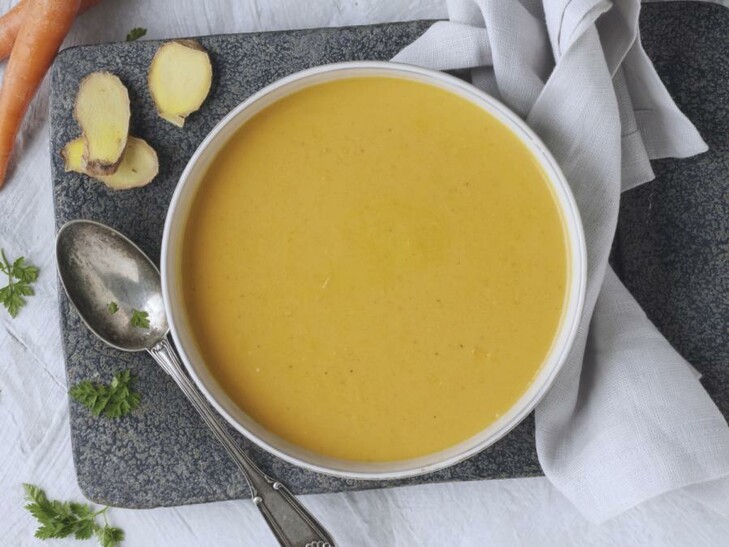 Möhrencremesuppe mit Ingwer