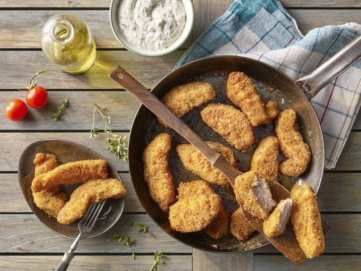 Hähnchen-Knusperstreifen Meersalz & Pfeffer mit 8% Flüssigwürzung