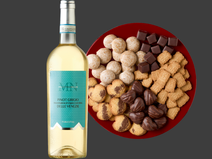 Kombi Wintergebäckmischung & Pinot Grigio