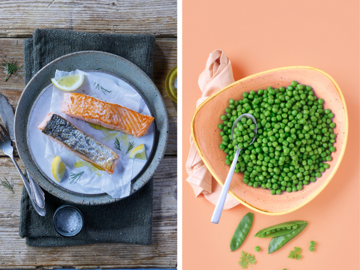 Kombi BIO Lachsfilet & BIO Erbsen