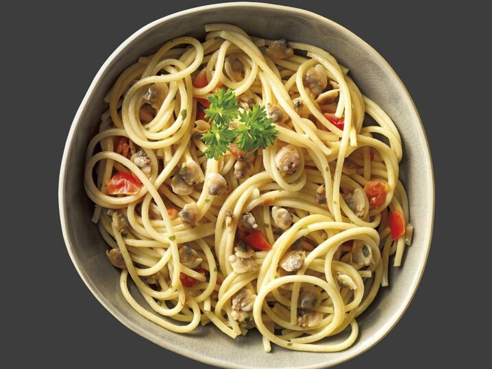 Spaghetti in Venusmuschel-Soße