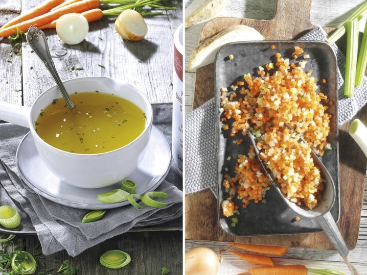 Kombi Delikatess-Suppe & Bouillon-Gemüse