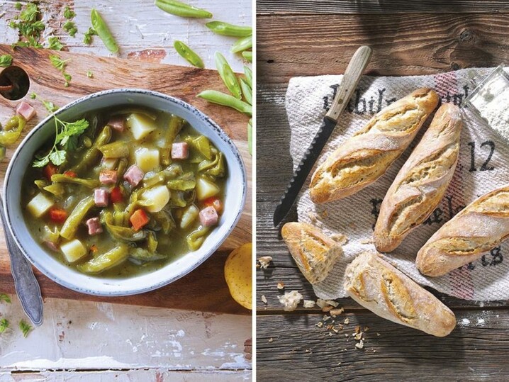 Kombi Herzhafter Bohneneintopf & Landhaus Baguette