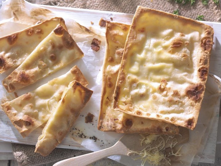Focaccia mit Stracchino-Käse
