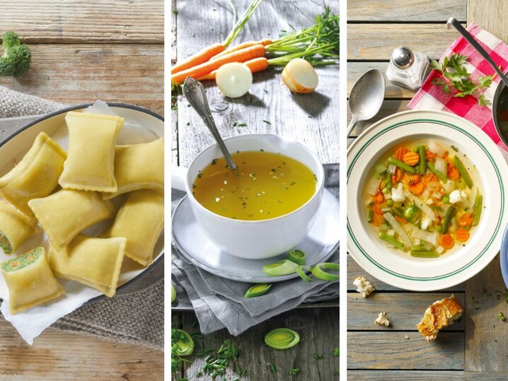 Kombi BIO Gemüse-Maultaschen & Delikatess-Suppe & Suppengemüse