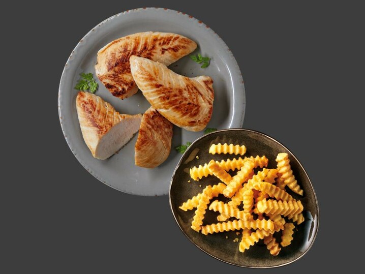 Kombi Putenschnitzel & Zick-Zack-Pommes