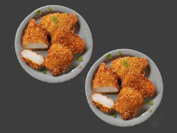 2x Mini-Hähnchenschnitzel in Kartoffelpanade | Hähnchen paniert ...