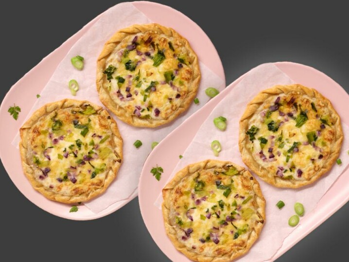 2x Mini Flammkuchen Bergkäse & Lauch