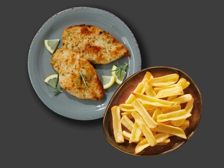 Kombi Mariniertes Hähnchen-Minutensteak "Rosmarin-Zitrone" & Country Dippers