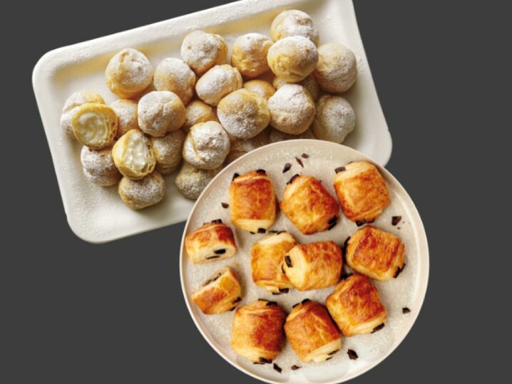 Kombi Mini Schokocroissants & Mini Sahnewindbeutel 