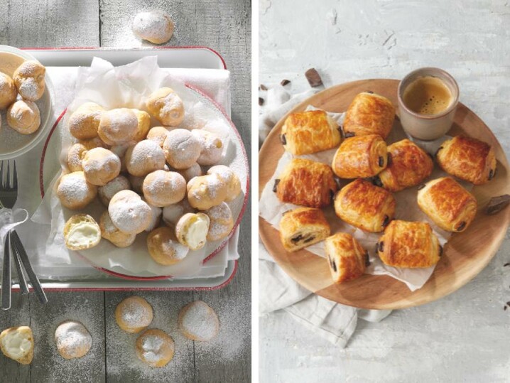 Kombi Mini Schokocroissants & Mini Sahnewindbeutel 